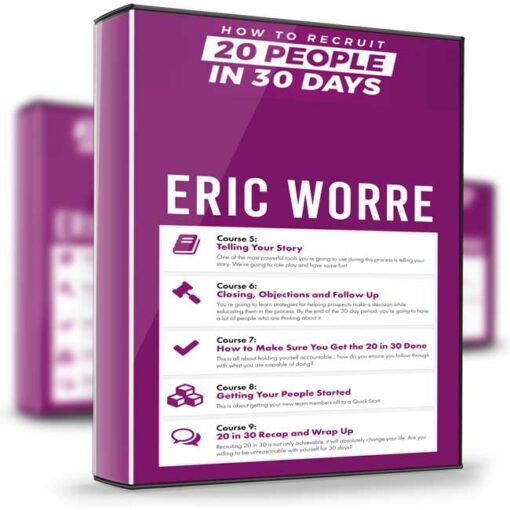 Eric Worre – How To Recruit 20 People In 30 Days 2