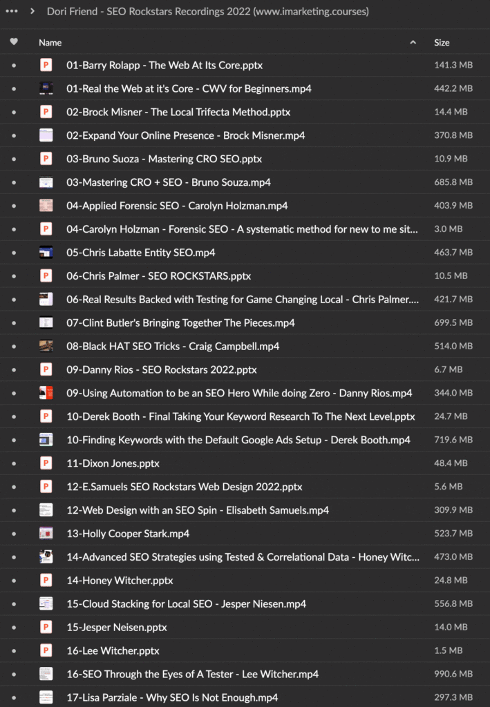 Dori Friend – SEO Rockstars Recordings 2022