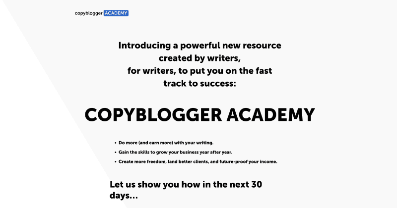 Copyblogger – Copyblogger Academy 2023 1