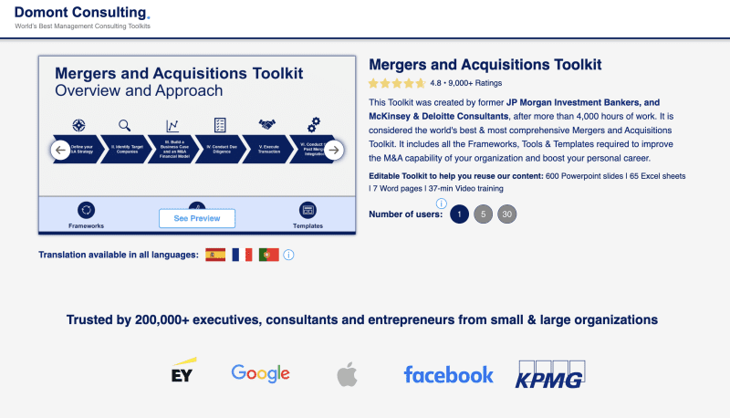 domont consulting mergers and acquisitions toolkit 6513f139a9e91