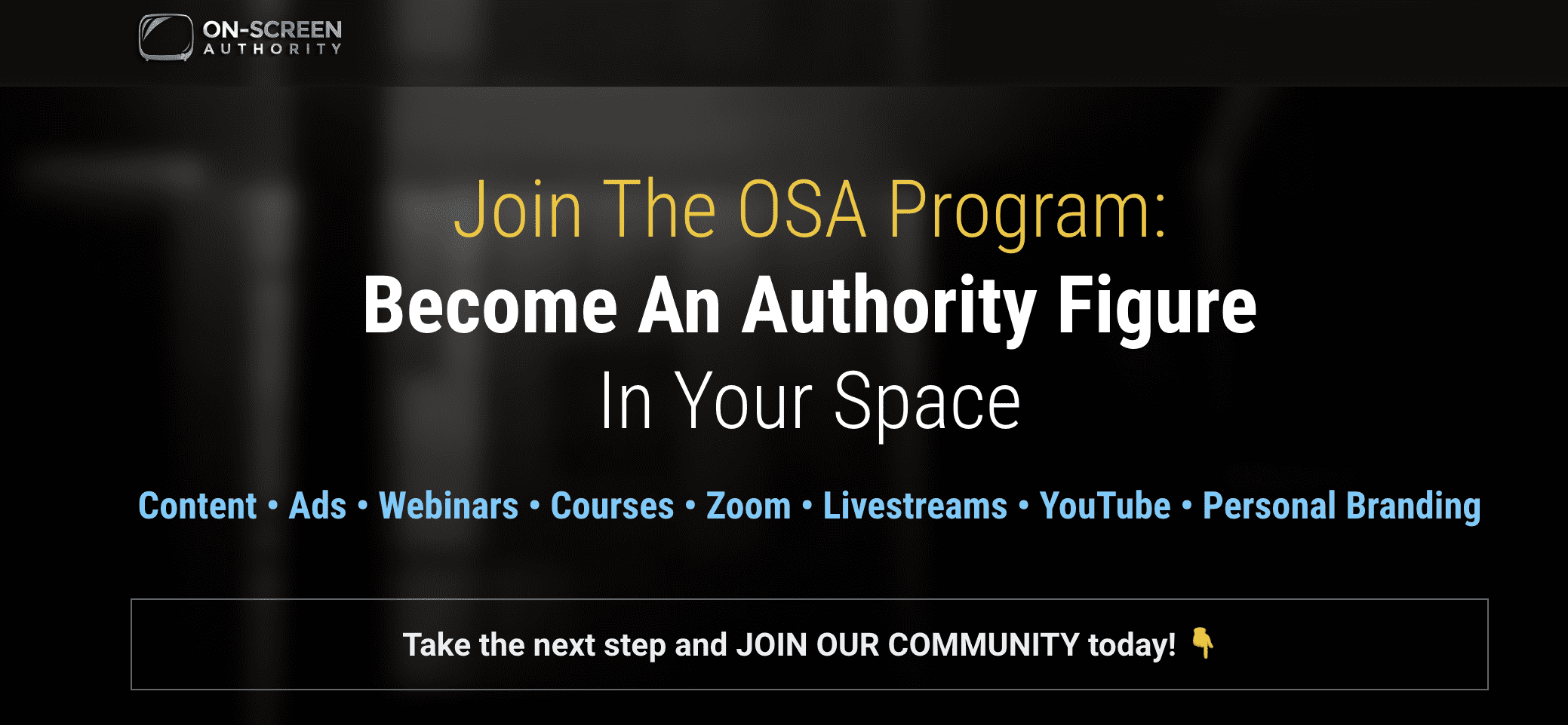 on screen authority the online course 64f4364b56916