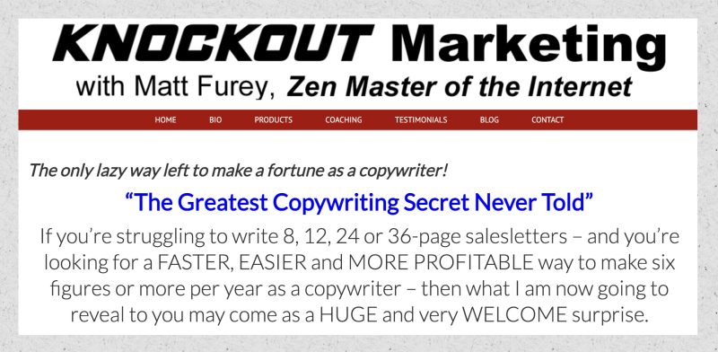 matt furey the original matt furey email copywriting seminar 651d2befec40a