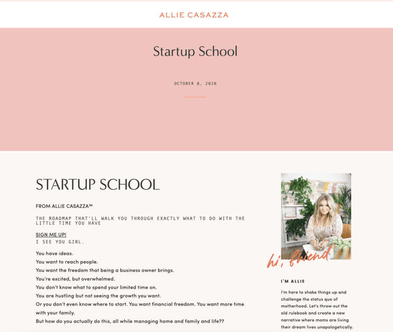 allie casazza startup school 65c489004e419